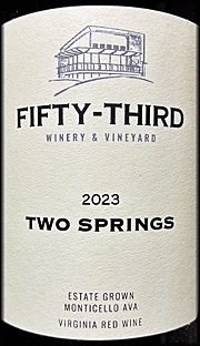 Fifty Third Winery 2023 Two Springs