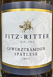Fitz Ritter 2023 Gewurztraminer