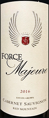 Force Majeure 2016 Cabernet Sauvignon