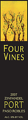 Four Vines 2007 Zinfandel Port