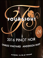 Foursight 2016 Charles Vineyard Clone 5 Pinot Noir
