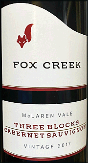 Fox Creek 2107 Three Blocks Cabernet Sauvignon