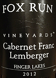 Fox Run 2012 Cabernet Franc Lemberger