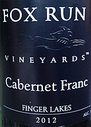 Fox Run 2012 Cabernet Franc