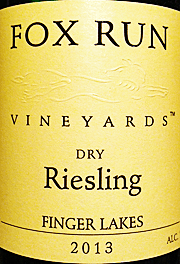 Fox Run 2013 Dry Riesling