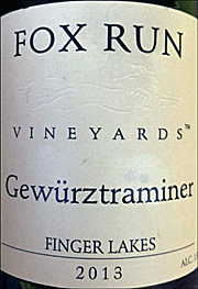 Fox Run 2013 Gewurztraminer