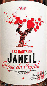 Francois Lurton 2016 Les Hauts De Jameil Rose de Syrah