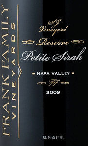 Frank Family 2009 Reserve Petite Sirah