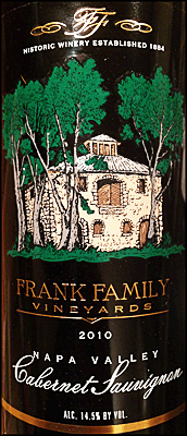 Frank Family 2010 Napa Cabernet Sauvignon