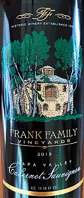 Frank Family 2019 Napa Valley Cabernet Sauvignon