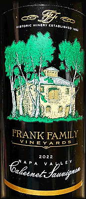 Frank Family 2022 Napa Valley Cabernet Sauvignon