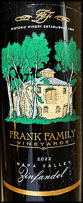 Frank Family 2022 Napa Zinfandel