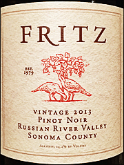 Fritz 2013 Russian River Valley Pinot Noir