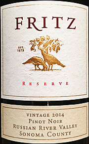 Fritz 2014 Reserve Pinot Noir