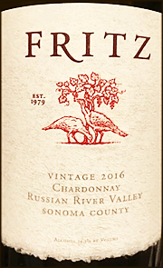 Fritz 2016 Russian River Valley Chardonnay