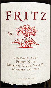Fritz 2017 Russian River Valley Pinot Noir