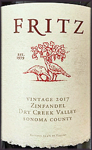 Fritz 2017 Zinfandel