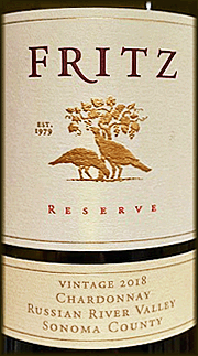 Fritz 2018 Reserve Chardonnay