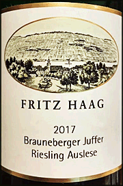 Fritz Haag 2017 Brauneberger Juffer Auslese Riesling