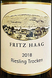 Fritz Haag 2018 Trocken Riesling