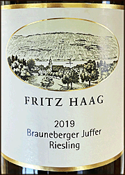 Fritz Haag 2019 Brauneberger Juffer feinherb Riesling