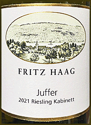 Fritz Haag 2021 Brauneberger Juffer Kabinett Riesling