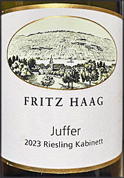 Fritz Haag 2023 Brauneberger Juffer Kabinett Riesling