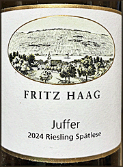Fritz Haag 2024 Brauneberger Juffer Spatlese Riesling
