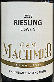 G & M Machmer 2018 Riesling Eiswein
