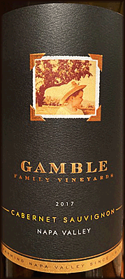 Gamble 2017 Cabernet Sauvignon