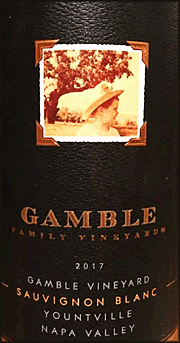 Gamble 2017 Gamble Vineyard Sauvignon Blanc