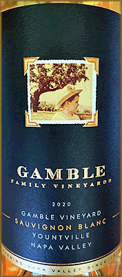 Gamble 2020 Sauvignon Blanc
