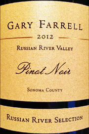 Gary Farrell 2012 Russian River Selection Pinot Noir