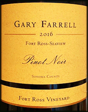 Gary Farrell 2016 Fort Ross Pinot Noir