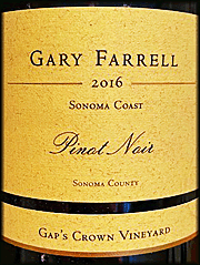 Gary Farrell 2016 Gap's Crown Pinot Noir