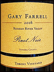 Gary Farrell 2016 Toboni Pinot Noir