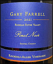 Gary Farrell 2021 Rochioli Vineyard-Allen Pinot Noir