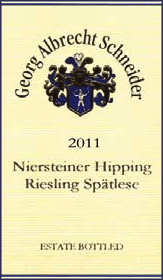 Georg Albrecht Schneider 2011 Niersteiner Hipping Spatlese Riesling