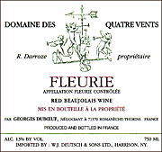 Georges Duboeuf 2011 Fleurie Domaine des Quatre Vents