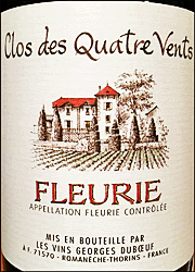 Georges Duboeuf 2015 Fleurie Clos des Quatre Vents