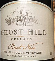 Ghost Hill Cellars 2013 Pinot Noir