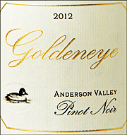 Goldeneye 2012 Anderson Valley Pinot Noir