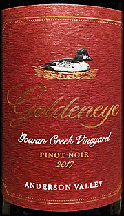 Goldeneye 2017 Gowan Creek Pinot Noir