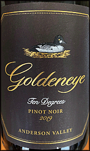 Goldeneye 2019 Ten Degrees Pinot Noir
