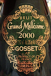 Gosset 2000 Grand Millesime Brut Champagne