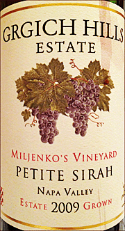 Grgich Hills 2009 Miljenko's Vineyard Petite Sirah