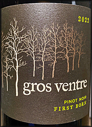 Gros Ventre 2022 First Born Pinot Noir