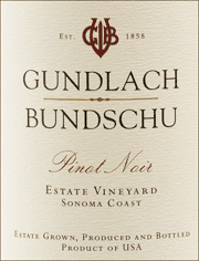 Gundlach Bundschu 2009 Pinot Noir