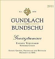 Gundlach Bundschu 2011 Gewurztraminer