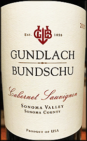 Gundlach Bundschu 2015 Cabernet Sauvignon